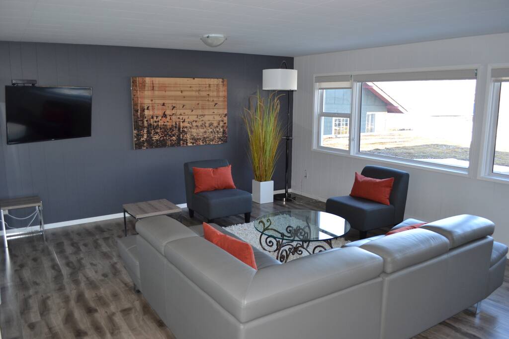 50" TV and Air Conditioning in second floor living room