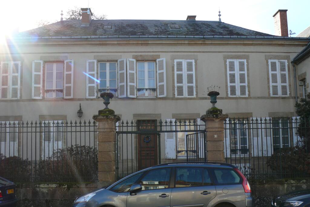The house, seen from the street