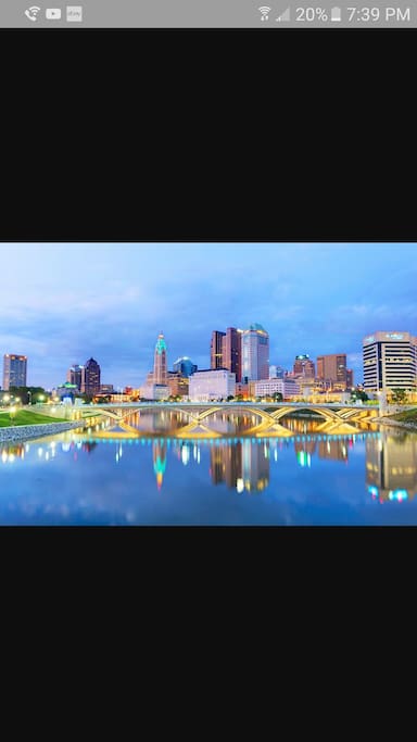4 miles to downtown Columbus