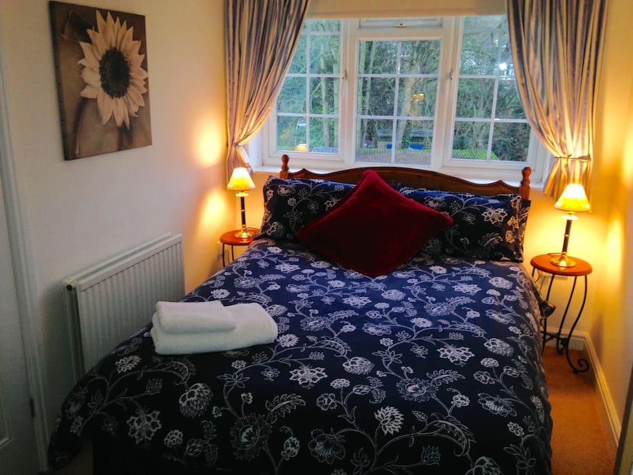 Second bedroom with one double fitted wardrobe
