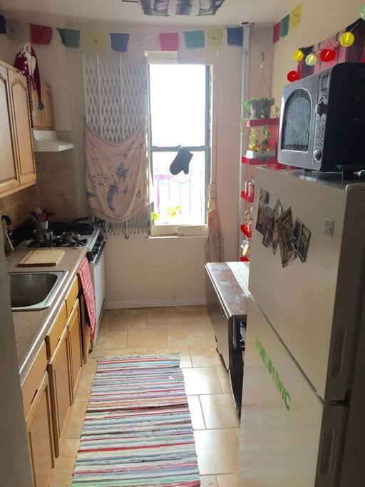 Bright kitchen... big for NYC