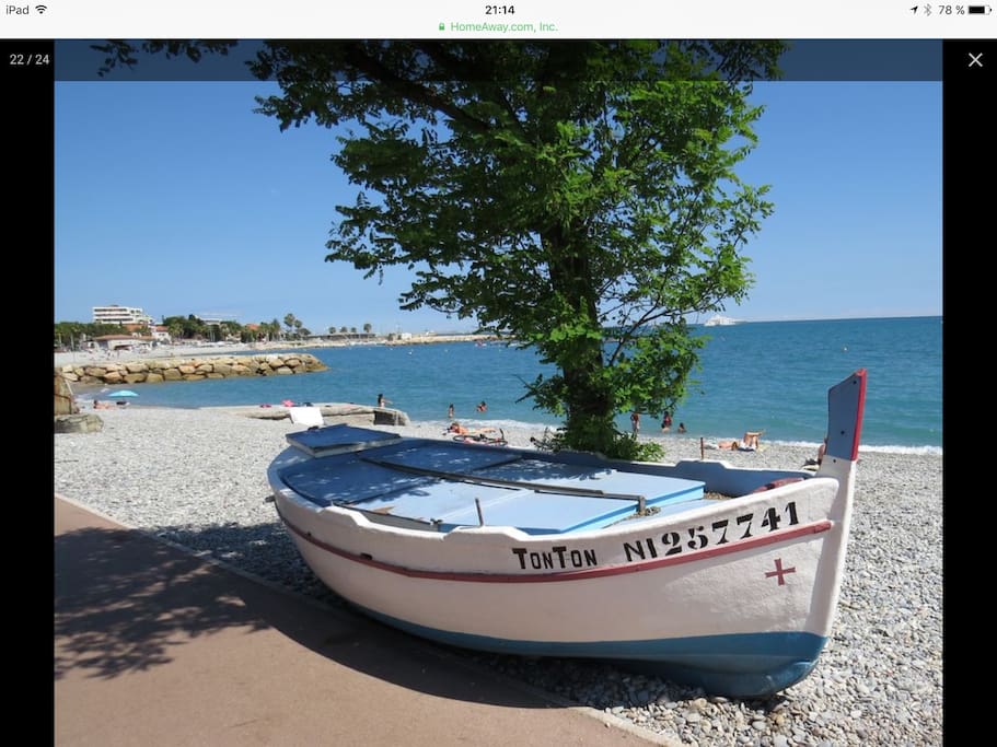 bord de mer et promenade Cagnes