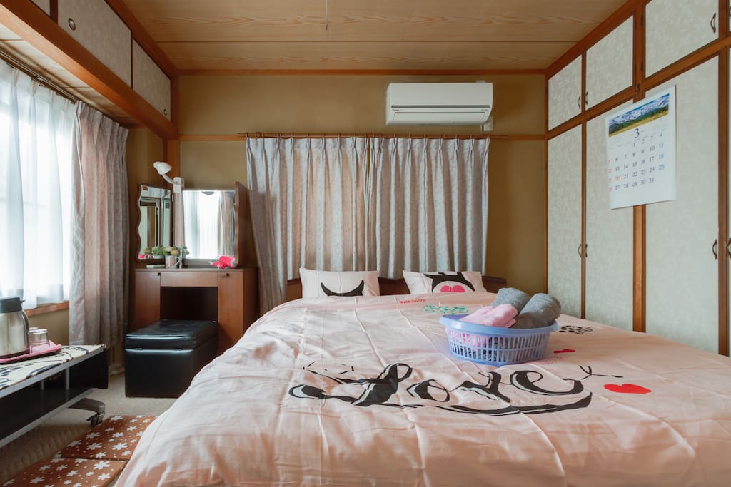 冬は加湿器を用意しています。It is a room that I can relax.