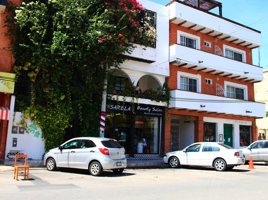 Fachada del Apart Hotel Tortuga