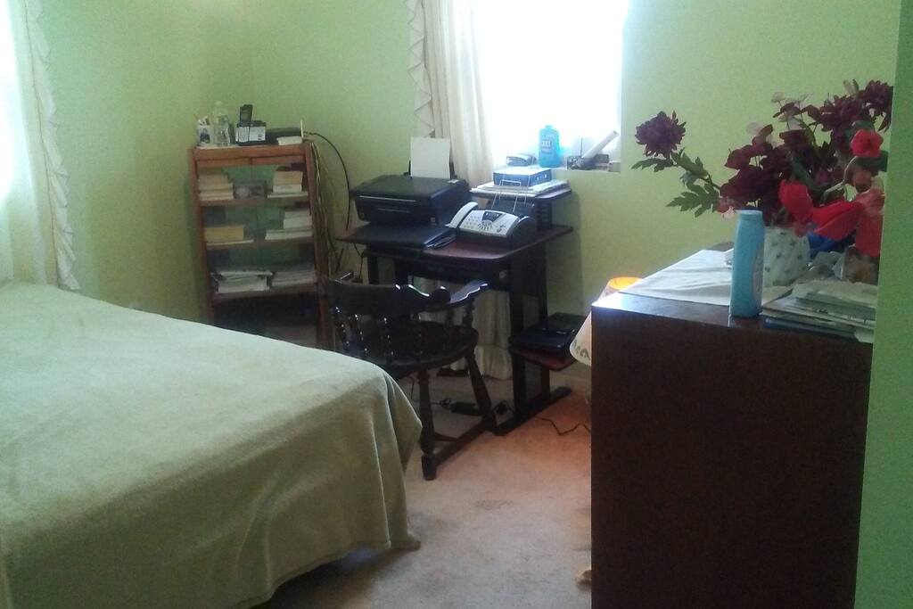 Work space with fax and wifi available
