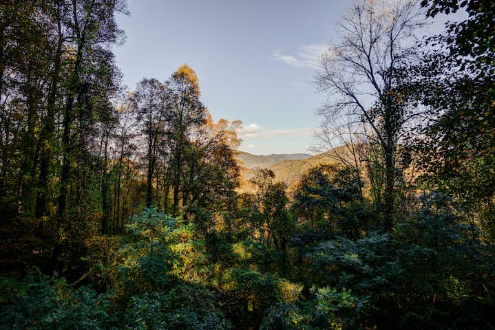 Busbee Mountain Vista with Hot Tub and Game Room