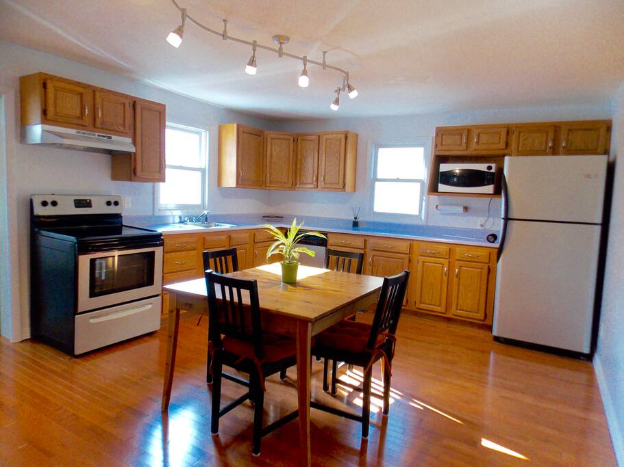 Large eat-in kitchen.