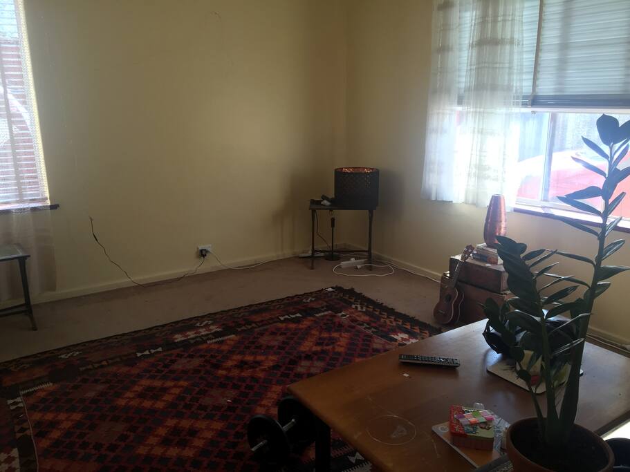 This is our living room (minus the couch which we have now!)