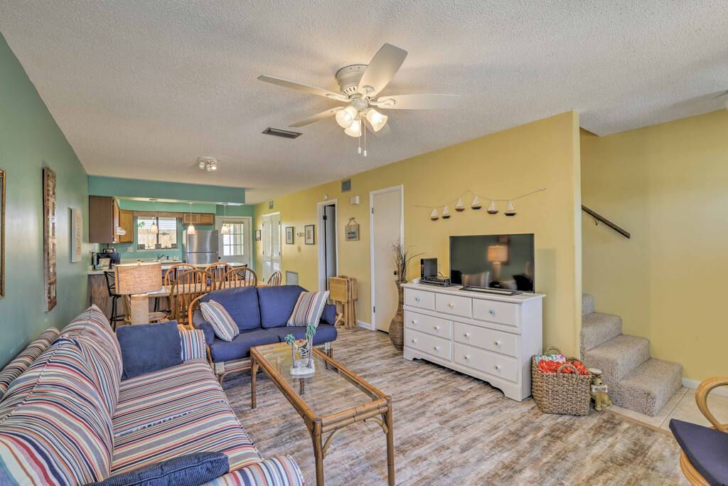 Make yourself comfortable in the light and airy 1,120-square-foot-interior.