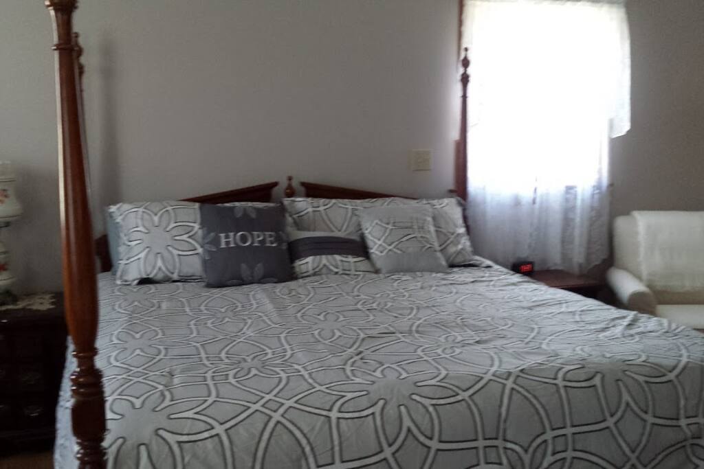 Bedroom #1 in main house 2nd floor King Bed
