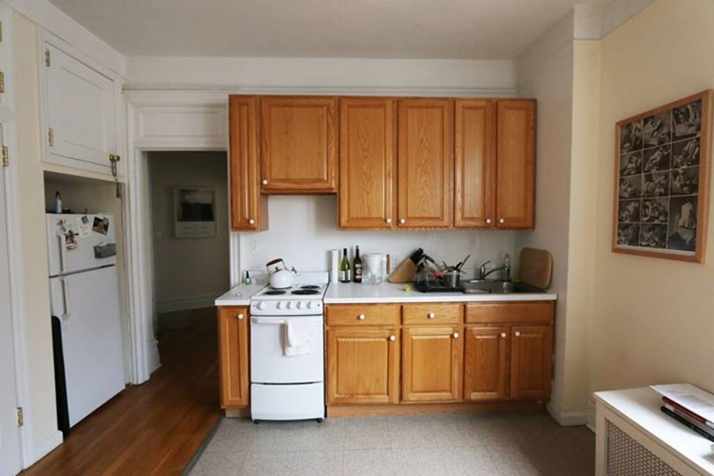 Open kitchen in living room