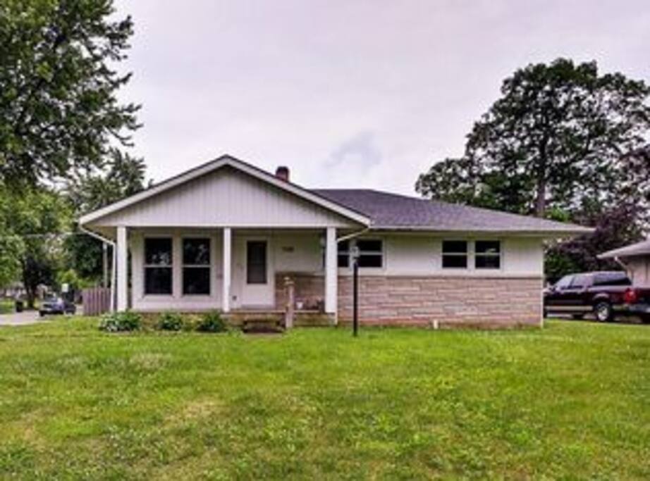 View of the front of the house.