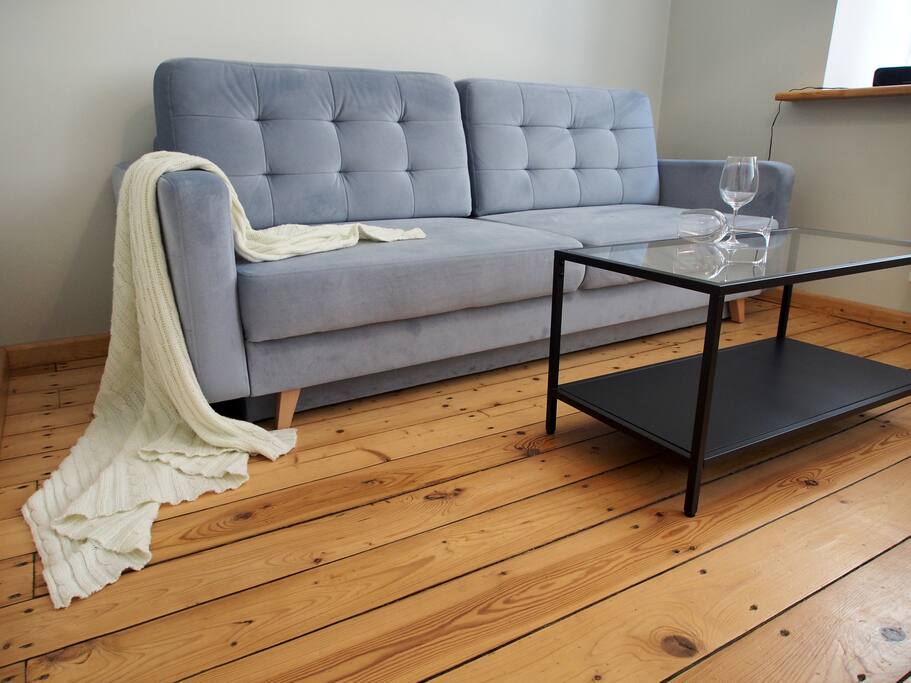 Living room and an extra bed