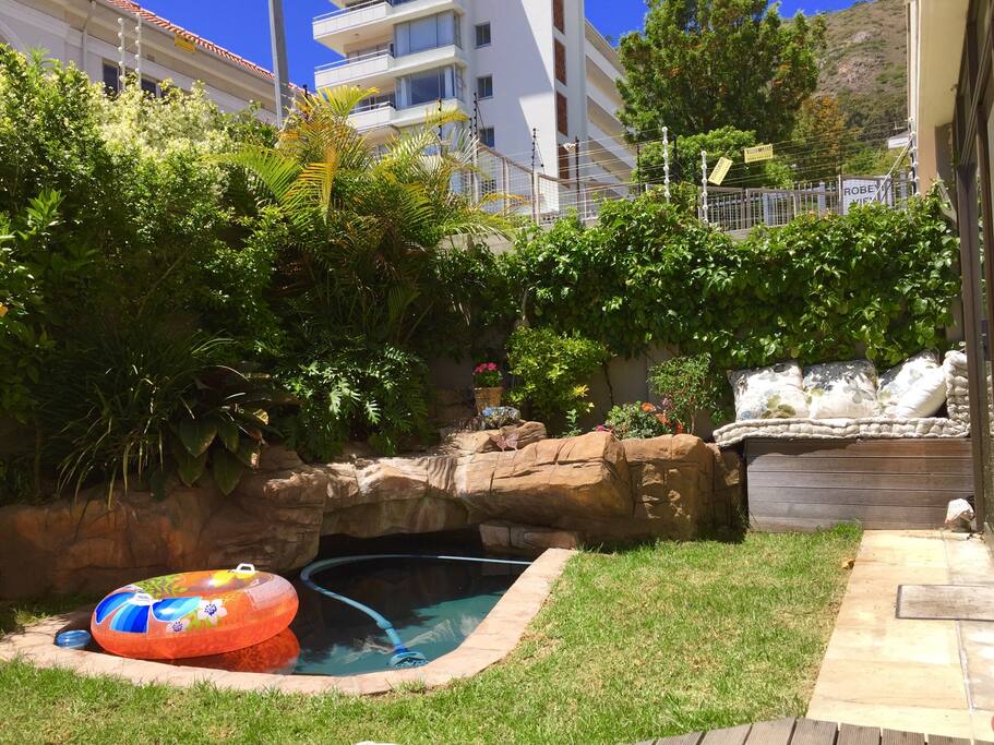 This is the private splash-pool belonging to the flat