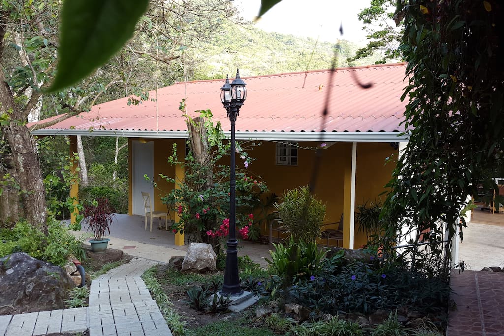 The entrance to the Villas