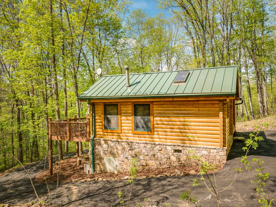 You will love sitting on the deck and look out at the woods.