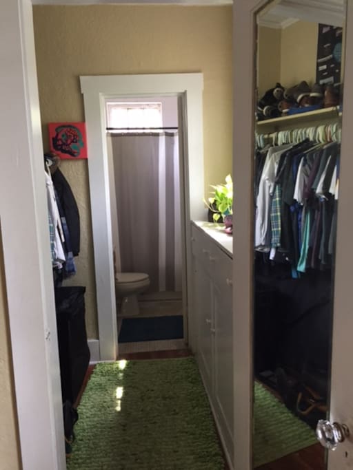 Walk through closet