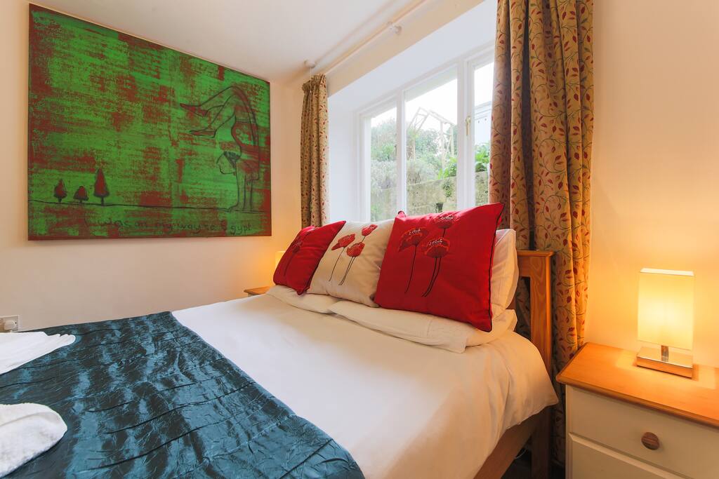 The house features a collection of original artworks by local artists.