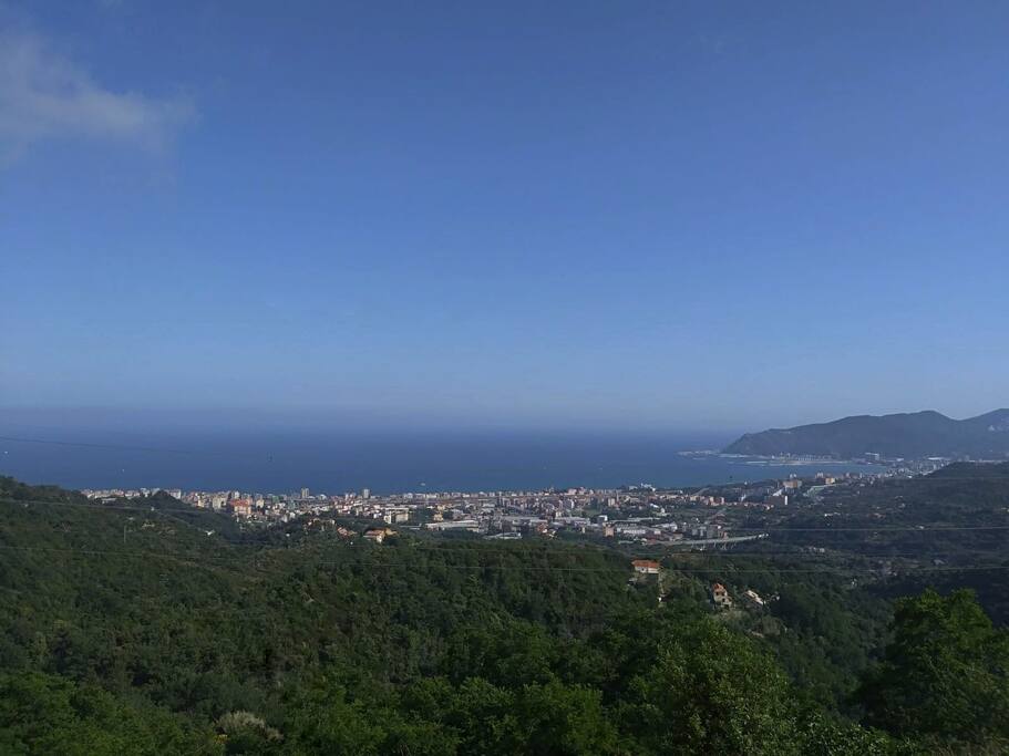 Vista panoramica dalle stanze