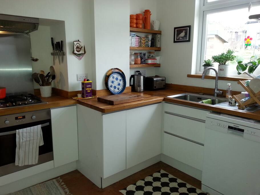 Our kitchen which you are welcome to use
