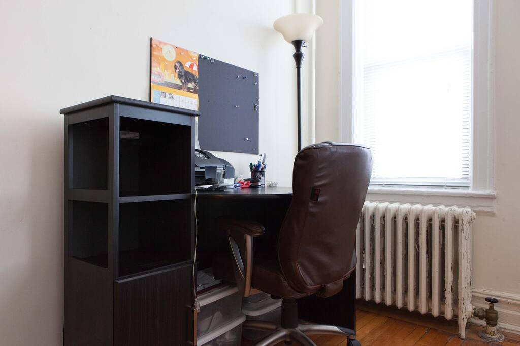Study desk in the bedroom
