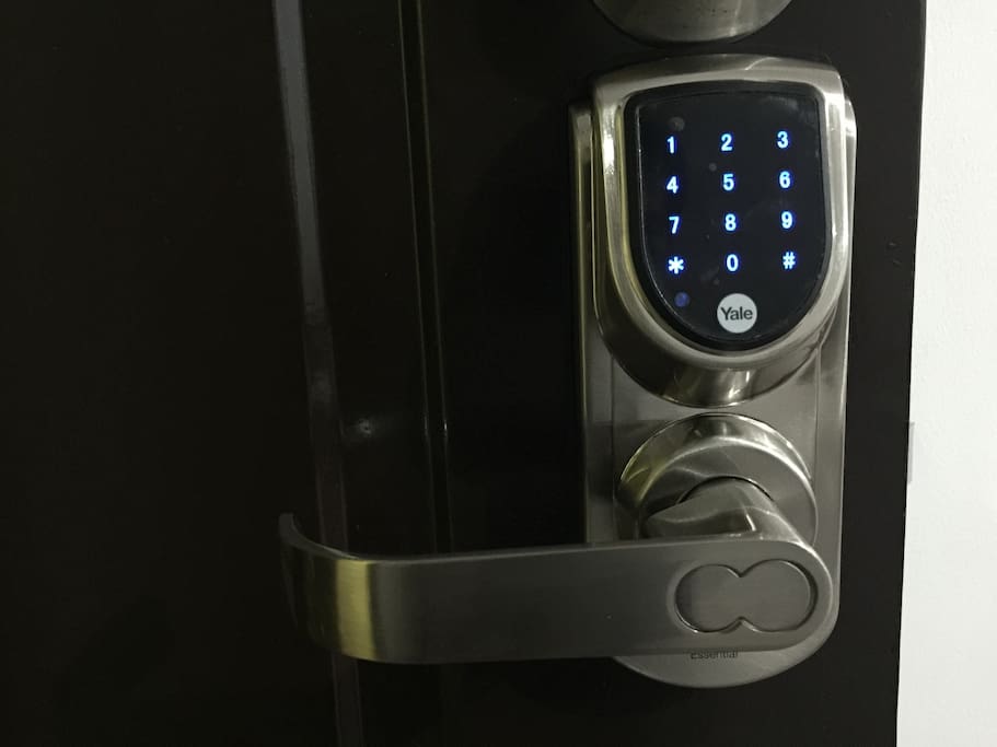 Being secured need not be hassled by easily misplaced keys. Be safe and care free with digitally locked door. You only need to press 6digit code to unlock the door during check in.