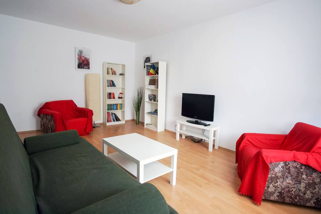 Living room, bedroom