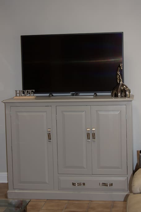 TV and Cabinet
