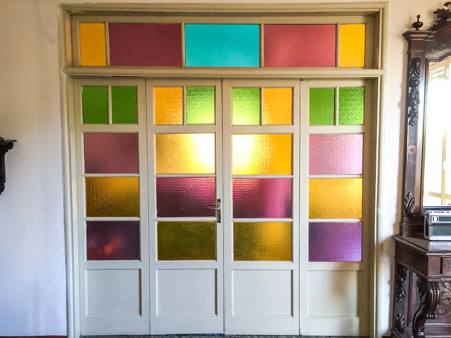 Colorful Door Living Room
