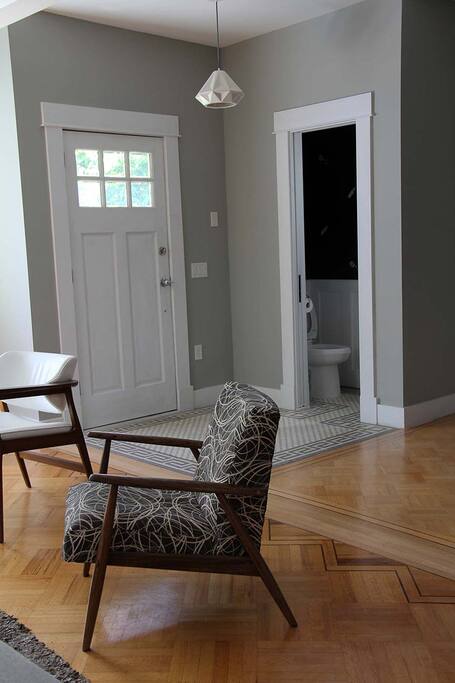 Entry & powder room