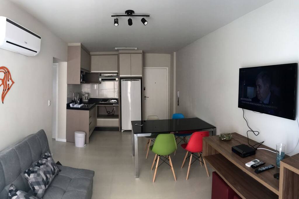 Sala e cozinha integradas