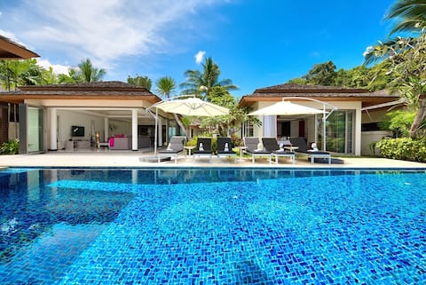 Baan Feung Fah | 4BR Beachfront Pool Villa, Bophut