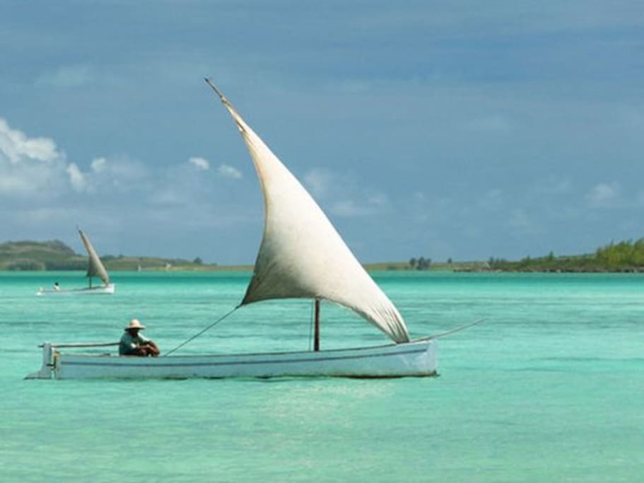 Beautiful lagoon of Rodrigues