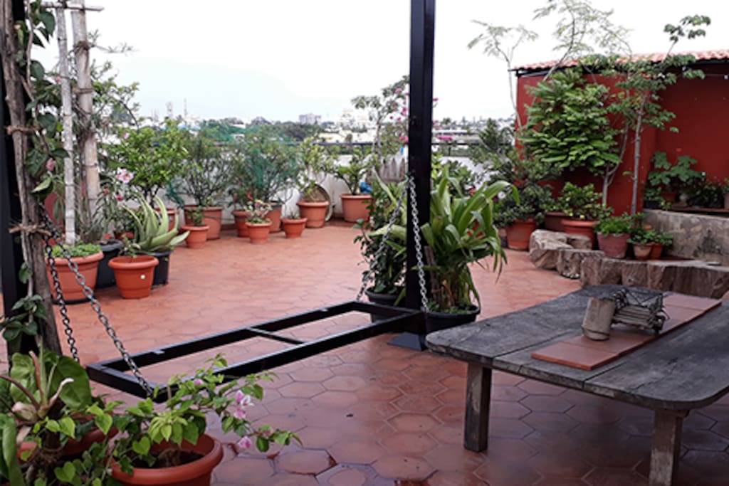 Outdoor seating area