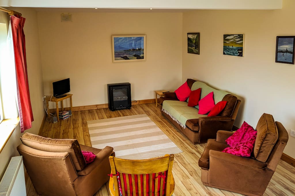 Living Area (with TV and electric fire place)