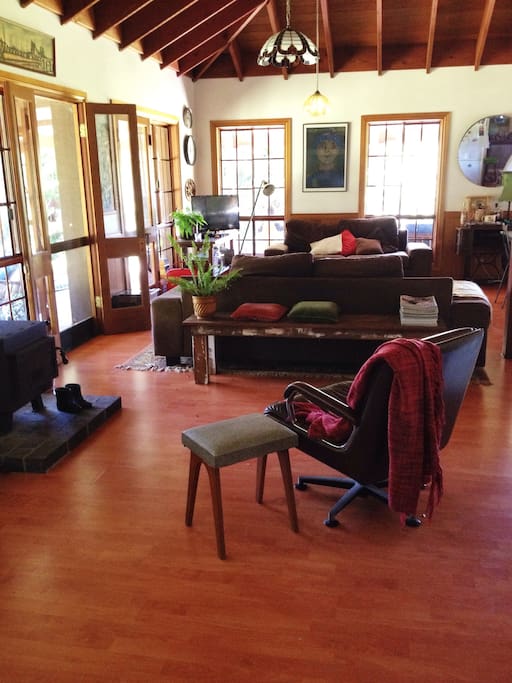 Open plan living room.