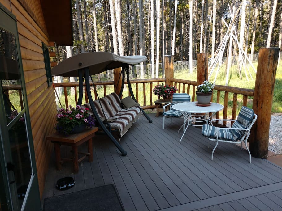 Large back deck