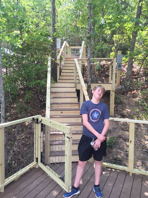 Note the dog gate! And my cocky Little Brother . We are members of big brothers and sisters.
