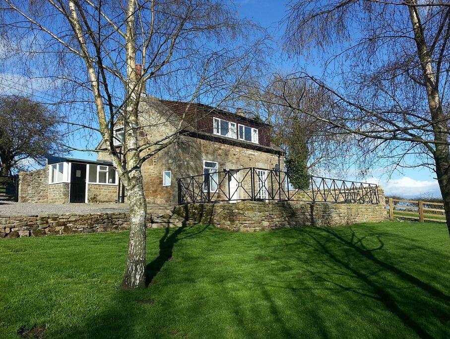 View of the cottage from the gardens