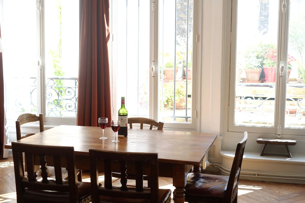 Large dining table