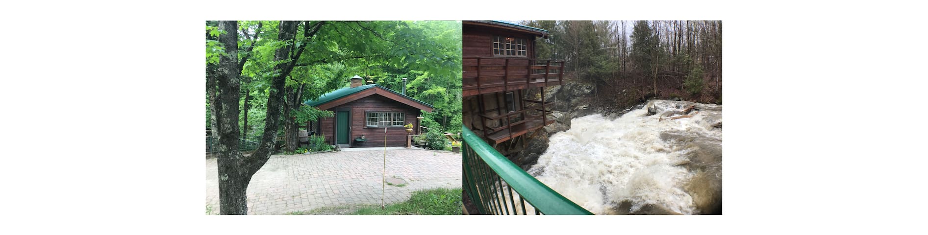 Cottage Literally Over a Waterfall