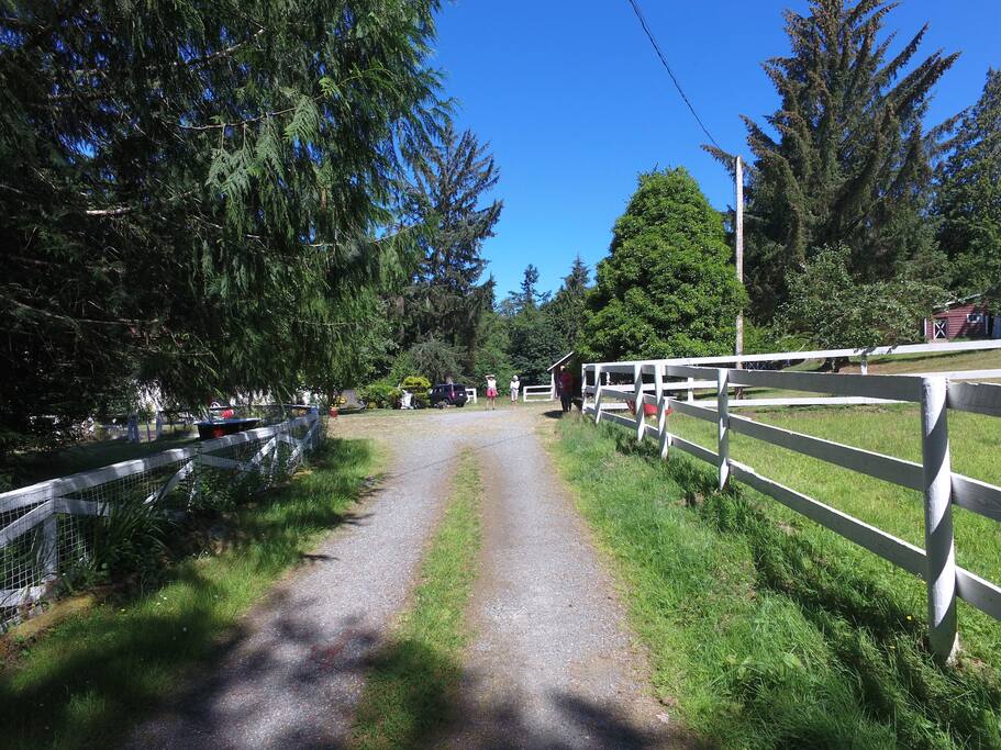 The entrance to the property