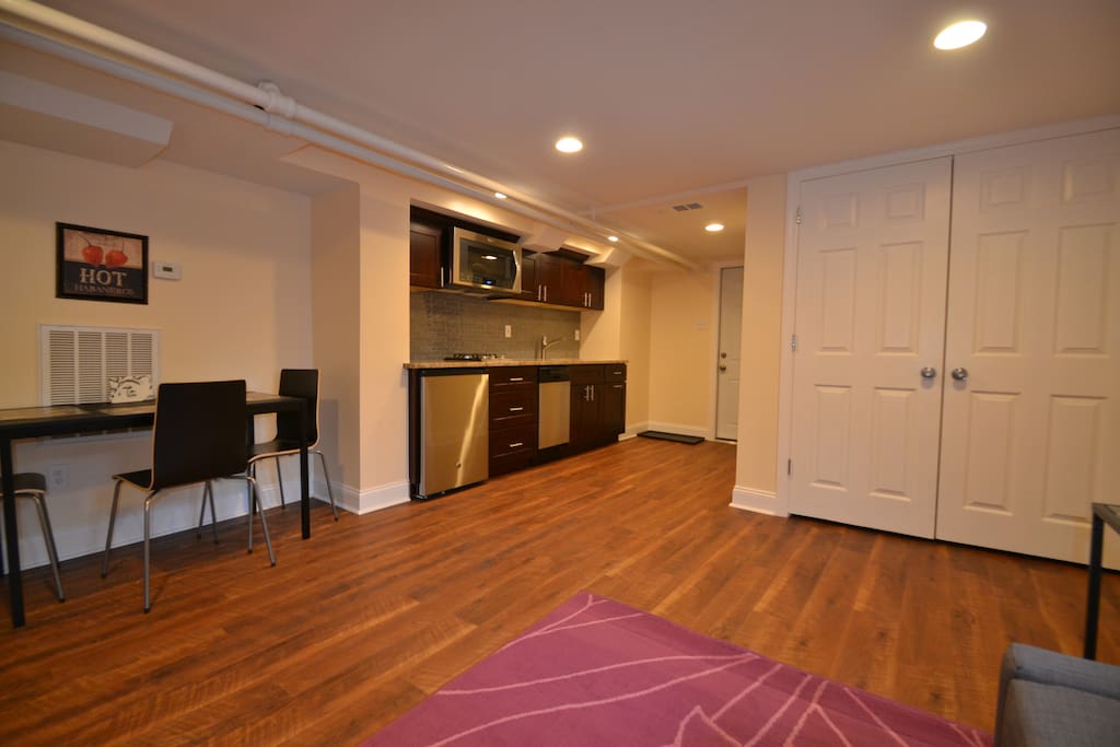 Kitchen and dining area