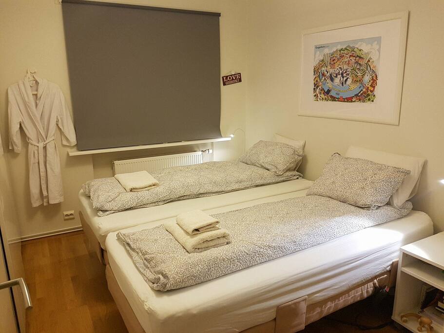The main bedroom with the King size luxury electrical bed