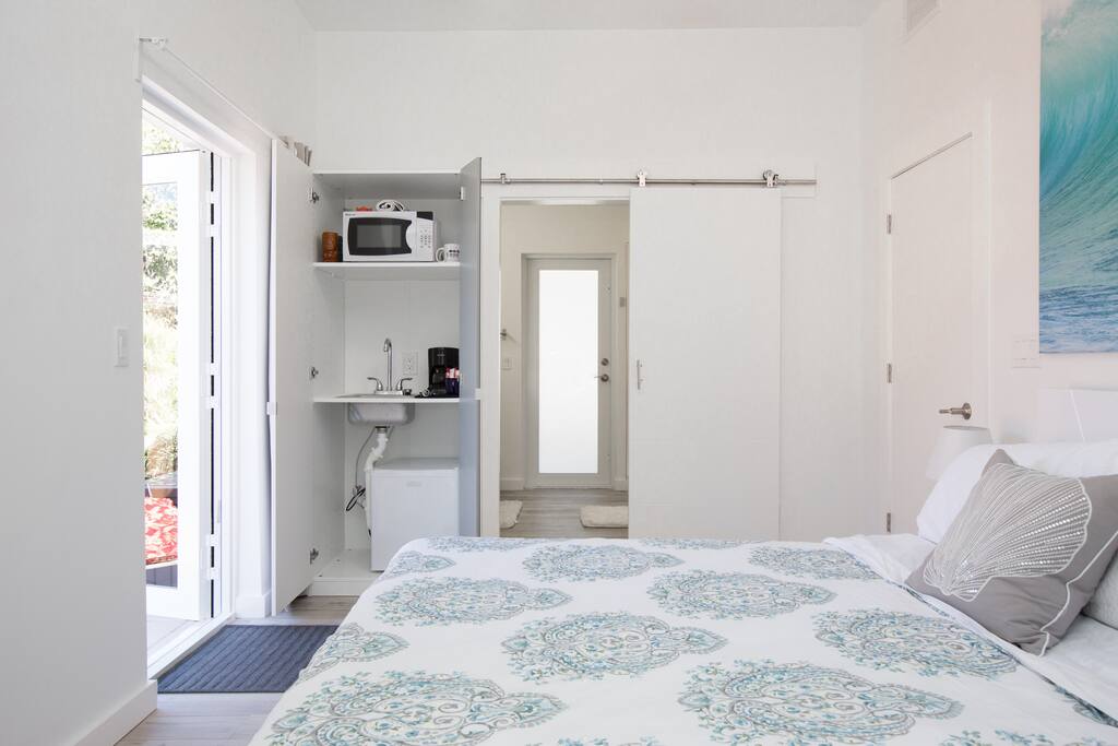 Kitchen in a cupboard.