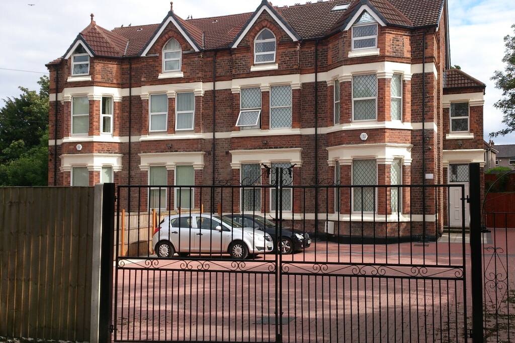 front & parking area