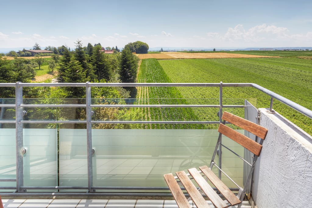 Blick vom Balkon