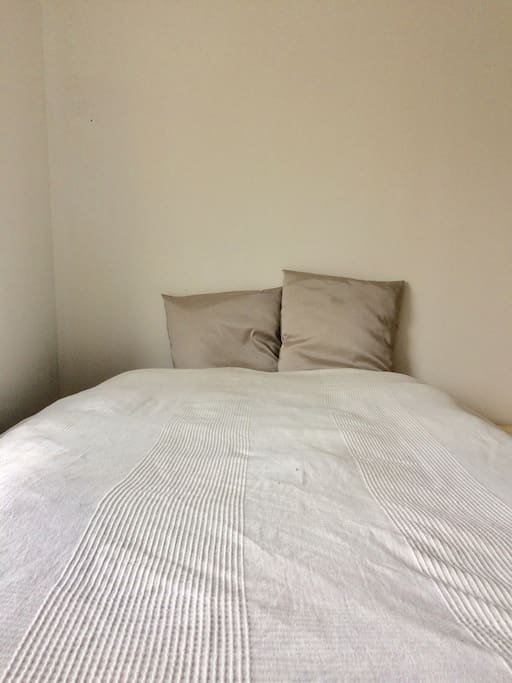 the bed
