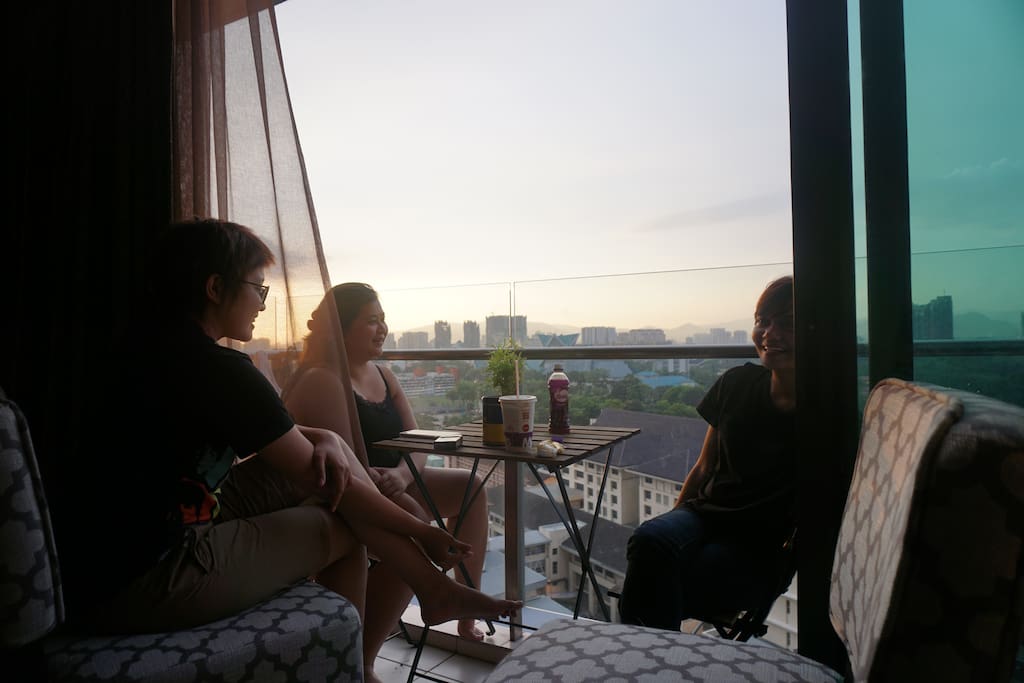 Our place is a really nice place for families and friends to gather and watch sunset together