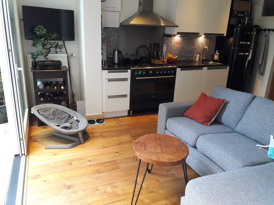 Living area with TV